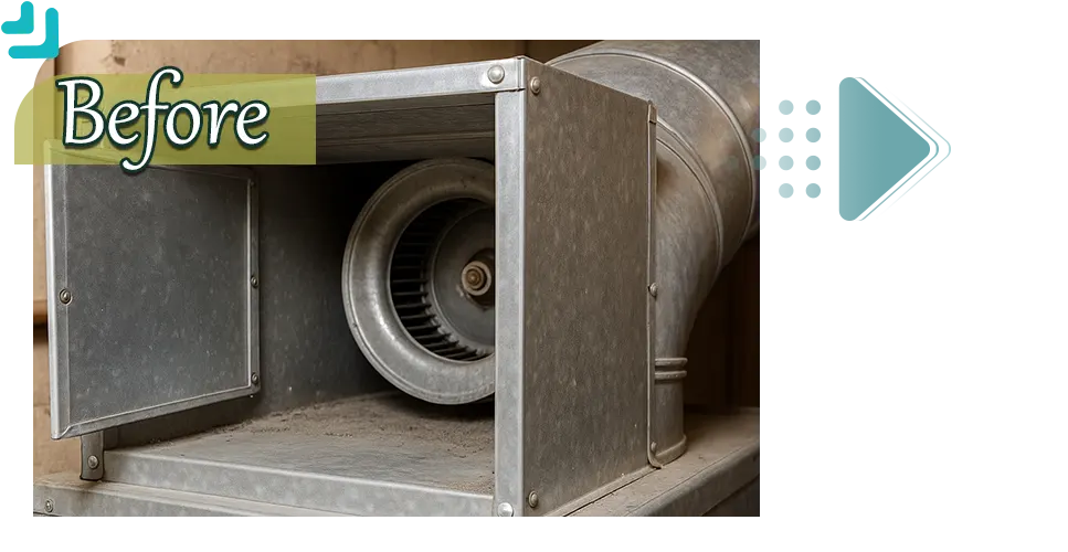 Furnace before cleaning