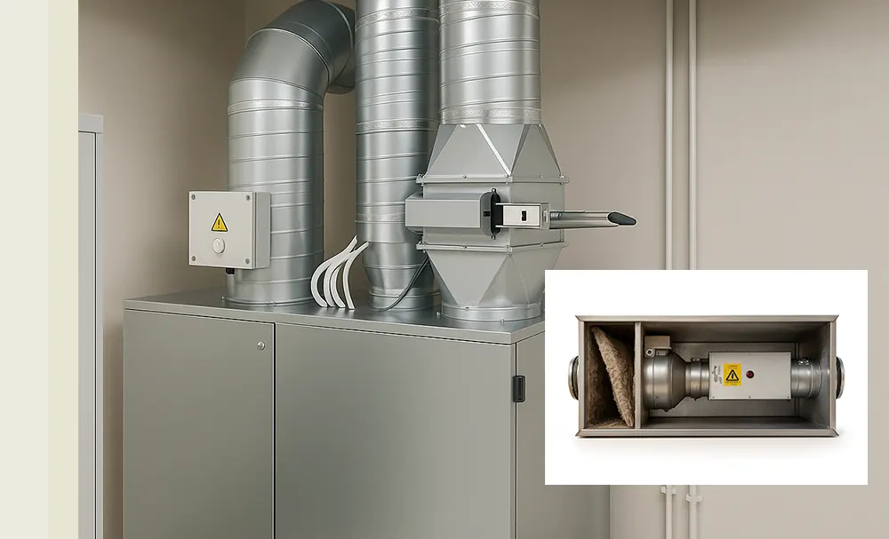 Furnace duct Cleaning technician