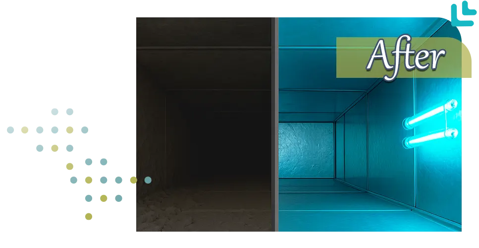 UV light after installation